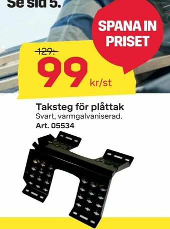 Byggmax Taksteg för plåttak erbjuda