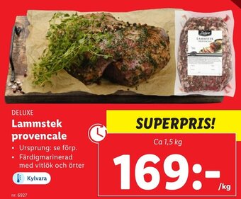 Lidl DELUXE Lammstek provencale erbjuda