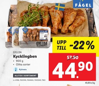 Lidl GYLLDA Kycklingben erbjuda