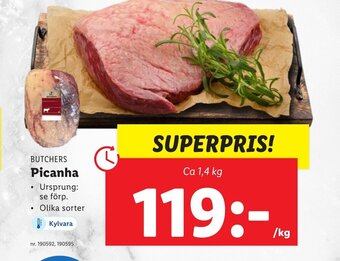 Lidl BUTCHERS Picanha erbjuda