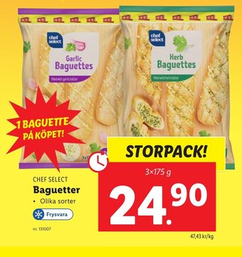 Lidl CHEF SELECT Baguetter erbjuda