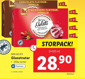 Lidl BON GELATI Glasstrutar erbjuda