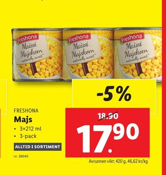 Lidl FRESHONA Majs erbjuda