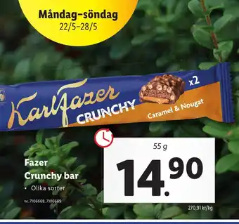 Fazer Crunchy bar