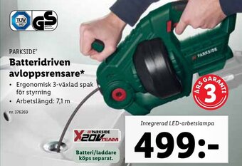 Lidl PARKSIDEⓇ Batteridriven avloppsrensare* erbjuda