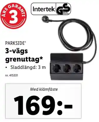 Lidl PARKSIDEⓇ 3-vägs grenuttag* erbjuda