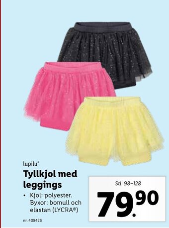 Lidl lupiluⓇ Tyllkjol med leggings erbjuda