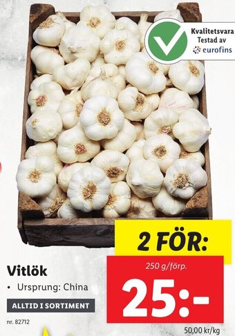 Lidl Vitlök erbjuda