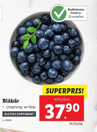 Lidl Blåbär erbjuda