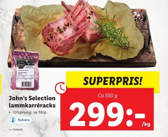 Lidl John's Selection lammkarréracks erbjuda