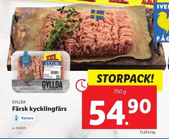 Lidl GYLLDA Färsk kycklingfärs erbjuda