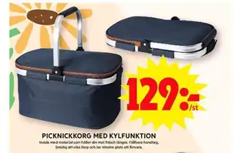 PICKNICKKORG MED KYLFUNKTION