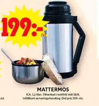 ICA Maxi MATTERMOS ICA. 1,2 liter. erbjuda