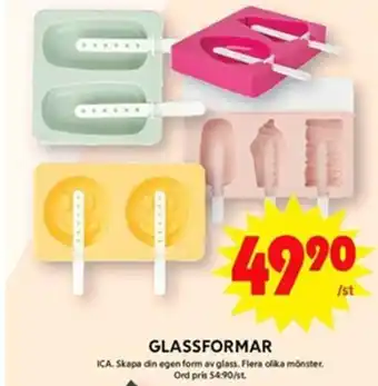 ICA Maxi GLASSFORMAR ICA. erbjuda