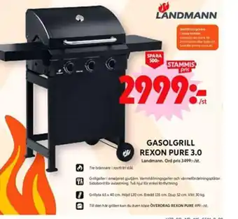 GASOLGRILL REXON PURE 3.0 Landmann.