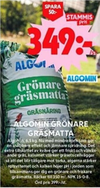 ICA Maxi ALGOMIN GRÖNARE GRÄSMATTA erbjuda