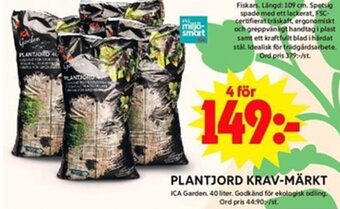 ICA Maxi PLANTJORD KRAV-MÄRKT erbjuda