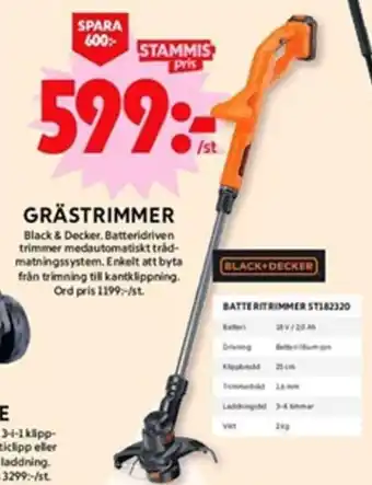 GRÄSTRIMMER Black & Decker.