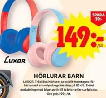 HÖRLURAR BARN LUXOR