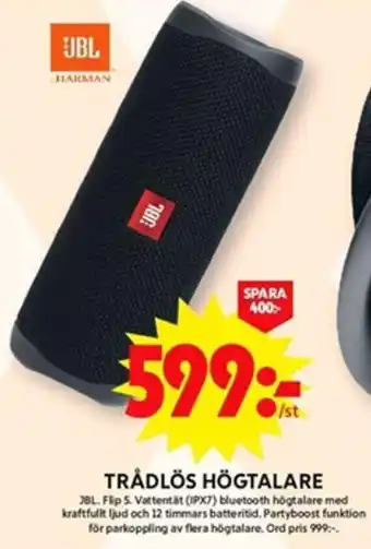 ICA Maxi TRÅDLÖS HÖGTALARE JBL erbjuda