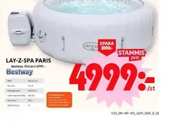 ICA Maxi LAY-Z-SPA PARIS Bestway erbjuda