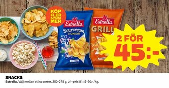 Coop SNACKS Estrella erbjuda