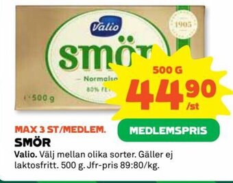 Coop SMÖR Valio erbjuda