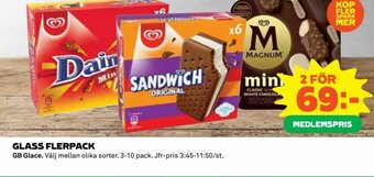 Coop GLASS FLERPACK GB Glace erbjuda