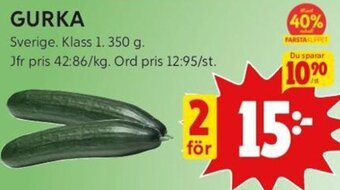 ICA Kvantum GURKA erbjuda