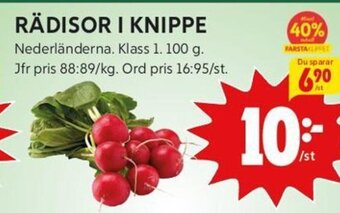 ICA Kvantum RÄDISOR I KNIPPE erbjuda