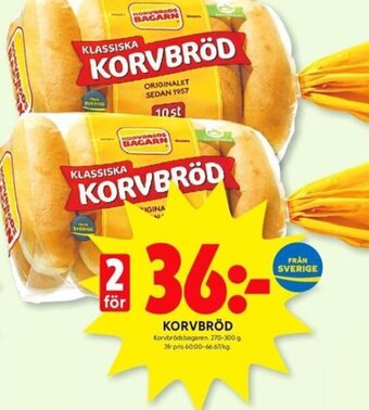 ICA Kvantum KORVBRÖD erbjuda