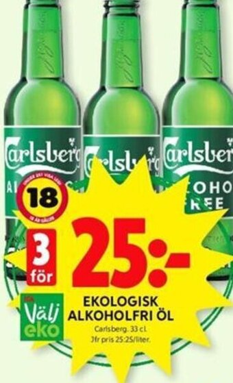 ICA Kvantum EKOLOGISK ALKOHOLFRI ÖL erbjuda