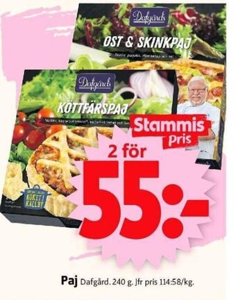 ICA Supermarket Paj Dafgård. 240 g. erbjuda