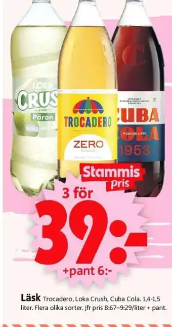 ICA Supermarket Läsk Trocadero erbjuda