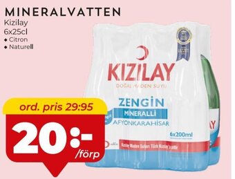 MINERALVATTEN Kizilay