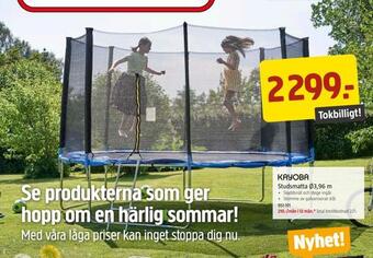 Jula Studsmatta ø3,96 m erbjuda