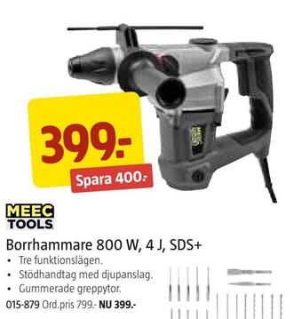 Jula Borrhammare 800 w, 4 j, sds+ erbjuda