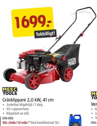 Jula Gräsklippare 2,0 kw, 41 cm erbjuda