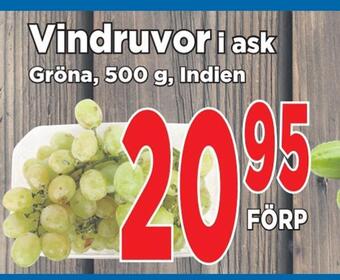 Supergrossen Vindruvor i ask erbjuda