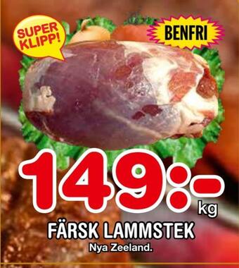 Nya Pulsen Färsk lammstek erbjuda