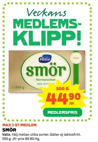 Coop Smör erbjuda