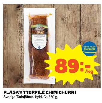 Coop Extra Fläskytterfilé chimichurri erbjuda