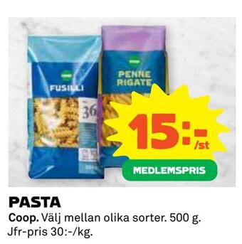 Coop Pasta erbjuda