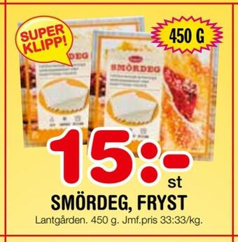 Nya Pulsen Smördeg, fryst erbjuda