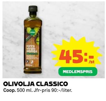 Coop Extra Olivolja classico erbjuda