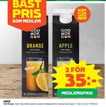 Coop Juice erbjuda