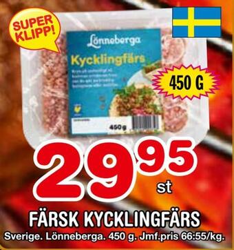 Nya Pulsen Färsk kycklingfärs erbjuda