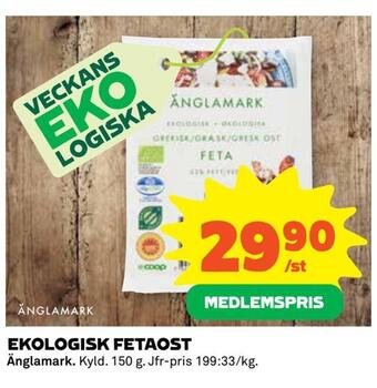 Coop Extra Ekologisk fetaost erbjuda