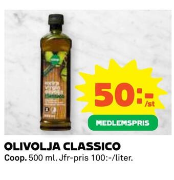 Coop Olivolja classico erbjuda