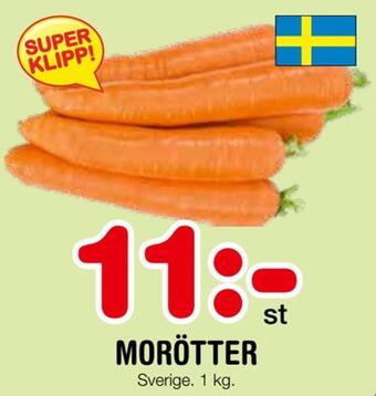 Nya Pulsen Morötter erbjuda